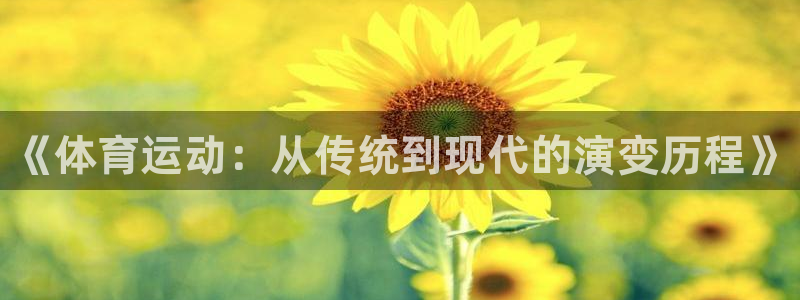 一竞技官网下载平台是正规平台吗知乎：《体育运动：从传统到现代