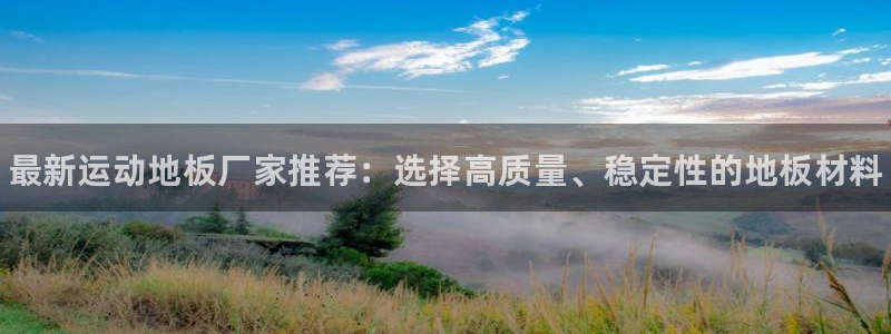 一竞技官方正版app娱乐下载：最新运动地板厂家推荐：选择高质